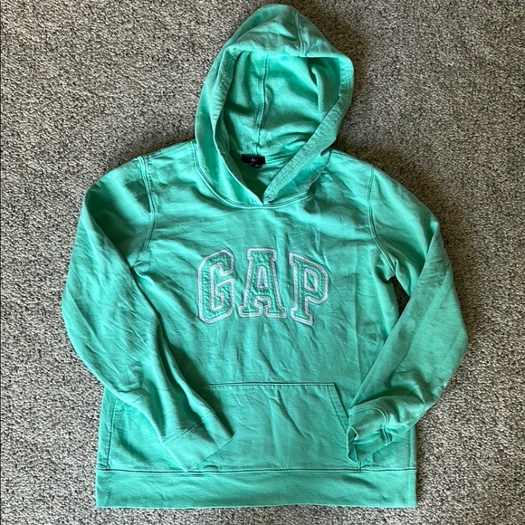 GAP Tops - GAP Mint Green Hoodie Size M
